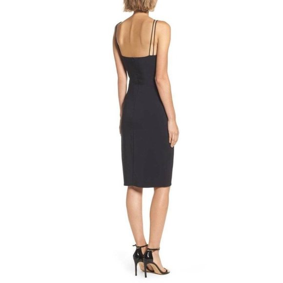 MARIA BIANCA NERO Daring Strappy Lace Front Dress Black 6 $268 NEW - Picture 6 of 8